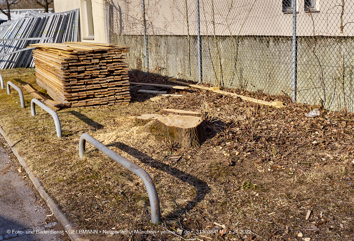 21.03.2022 - Baustelle am Haus für Kinder in Neuperlach